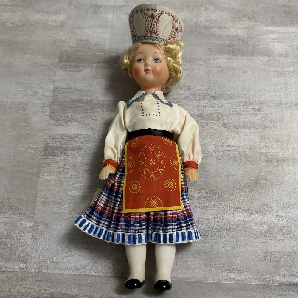 Vintage NEW Russian USSR Soviet Moscow‎ Toy Co. Estonian 1960s -70s Doll